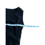 SheIn Womens Black Ribbed Sleeveless Ruched Bodycon Tank Dress Casual Beach Sz S Photo 4