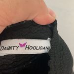 Dainty Hooligan  women's medium black lace cutout bandaid body con dress goth pun Photo 1