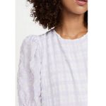 English Factory 💕💕 Tiered Gingham Seersucker Maxi Dress ~ Lavender Medium M NWT Photo 7