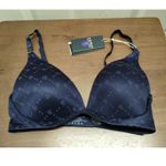 Ralph Lauren Lauren NWT Size 32DD Navy Comfort Padded Logo Wireless T-Shirt Bra Photo 1