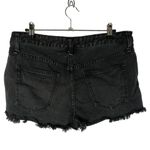 Free People Uptown Black Denim Button Fly Cut Off Jean Shorts 29 Photo 2