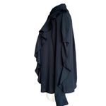 Who What Wear Ruffle Button Down Shirt Top Black XS Photo 3