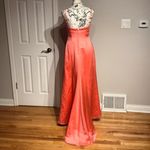 Alfred Angelo Colorful Coquette Formal Evening Prom High Low Satin Bead Evening Colorful Formal Vintage y2k mermaid embellished Orange π Photo 3