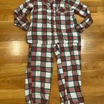 Wondershop by target women’s plaid two piece pajama set size medium. Red Photo 0
