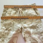 Anthropologie Sanctuary Camo Linen Cargo Pants Stretch Waist Drawstring Sz XS Photo 6