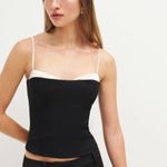 Reformation  Melanie Top Black/White  Photo 0