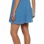Alice + Olivia  Fletcher Blue‎ Silk Racerback Exposed Zipper Dress Size XS Photo 1
