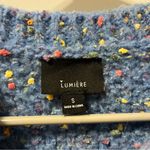 Lumière Lumiére Blue Textured Knit Sweater Photo 3