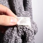 Threads 4 Thought  Grey Chenille Knit Hoodie Zip Up Sweater Women's XL Ethical Photo 5