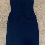 Banana Republic navy strapless peplum dress 4 Photo 2