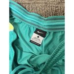 Nike  Sweat Shorts Women’s Teal Elastic Waist Drawstring Size Large Photo 2