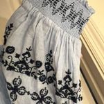 Gap Women's Blue Embroidered Top Photo 3