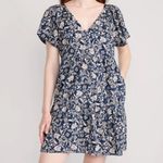 Old Navy V-Neck Tiered Floral Mini Swing Dress for Women Photo 0