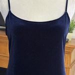 Vintage Stenay Velvet Navy Blue Cocktail Evening Dress Back Slit Long Size 10 Photo 0
