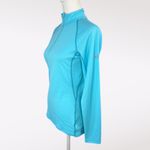 Eastern Mountain Sports Quarter Zip Pullover Aqua Blue Long Sleeve Top Small Photo 3