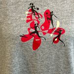 Reebok  T-Shirt 100% Cotton Women's Sports Graphic Gray-Large Photo 1