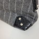 Apt. 9  Womens Shoulder Bag OS Gray Striped Rhinestone Croc Embossed Chain Handle Photo 2