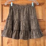 SheIn  Brown and Black Tiered Ruffle Skirt Size XS Photo 1