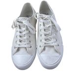 H&M  Men's White Canvas Lace Up Low Top Casual Trainers Sneakers Shoes Size 9 Photo 1