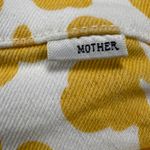 MOTHER The Curbside Heel Fray Yellow Floral Leopard Button Fly High Rise Size 25 Photo 13