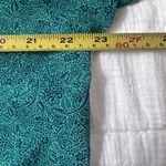 CAbi  5208 Bountiful Navy and Green Sheer Blouse Pullover shirt size XL Photo 8