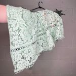 ASOS | women green lace dress wrap cover up see through Photo 8