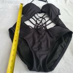Kenneth Cole New York Women's One Piece Swimsuit Sexy Cutout Black size Small Photo 13