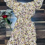 ASTR New  SHIRRED FLUTTER MINI DRESS Photo 2