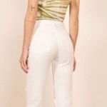 Reformation Cynthia High Relaxed Jean White Destroyed 24 Photo 3