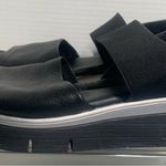 The Flexx Black Leather Slip On 9 Sandal 1338 Photo 0