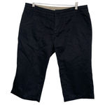 The North Face  Cropped Capri Pants, Casual Black‎ Cotton Blend Sz 12 Photo 0