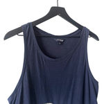 Lucky Brand  Navy Elephant Graphic Tank Top Size Large Cotton Photo 1