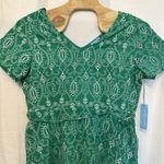Draper James  RSVP Womens Size XXL Dress Green White Embroidered Short Sleeve NWT Photo 1