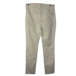 Madewell Mid-Rise Stovepipe Jeans 30 Tall Cream Ivory Straight Ankle Raw Hem Photo 2