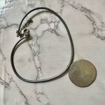 Chico's Chico’s silver tone disc on cord choker necklace Photo 4