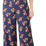 Jill Stuart  Floral Polka Dots Wide Leg High Rise Pants L Photo 0
