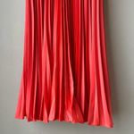 Amur Krisley Spicy Coral‎ Pleated Cocktail Midi Dress Size 4 NWT Orange Photo 3