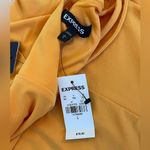 EXPRESS NWT  High Slit Maxi Dress Yellow Size Large open back adjustable straps Photo 6