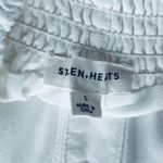 Stolen Hearts  white Halter Romper wide leg open back flowy boho summer S Photo 4