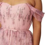 Marchesa Notte Blush Pink Floral Tulle Formal Gown Maxi Dress Women’s Size 18 Photo 2