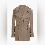 Helmut Lang  Taupe Rider Trench Coat in Driftwood Size XS Photo 1