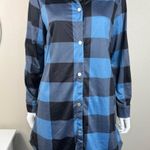 Beautiful NWTs Women’s Flannel Top Size L Blue Size L Photo 0