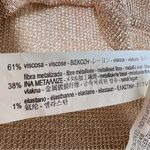 ZARA Copper Metallic Fiber Knit 1/2 Sleeve Top Photo 8