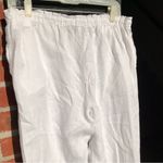Jones New York  Sport White 100% Linen Pants Elastic Waist 10 Photo 6