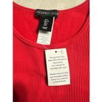 Sincerely Jules Brand New  Women's Size Large Red Fringe Cropped Top Sleeveless Photo 3