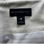 Worthington Straight Career Business Office Short Skirt Size12 Beige Pockets Photo 7