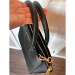 Michael Kors  Ellis Satchel Leather Black Crossbody Belt Photo 1
