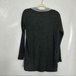 Bobeau Color Block Open Front Cardigan Ribbed Knit Sweater Grey Black Size S Photo 5