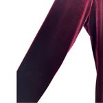 Vintage velvet velour maroon mock neck maxi dress 16 long sleeve Tracy Spencer Red Photo 3