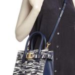 Tory Burch Authentic Snakeskin leather magnetic closure Crosby/Satchel Photo 2